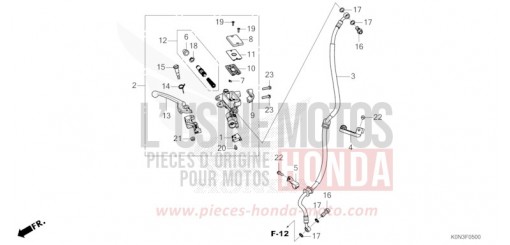 MAITRE-CYLINDRE DE FREIN AVANT CYLINDRE CBF125MER de 2024